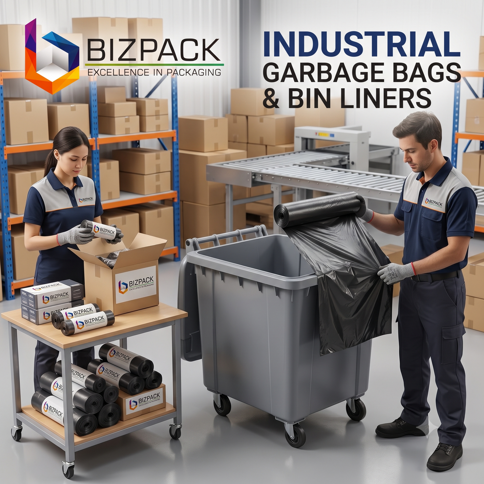 Heavy Duty Garbage Bags for Waste Disposal